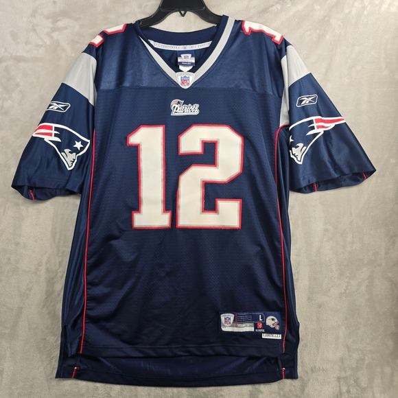 Reebok NFL New England Patriots Tom Brady 12 Authentic Jersey